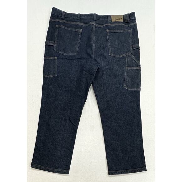 Duluth Other - Duluth Trading Carpenter Jeans Men's 44x32 Flex Ballroom Dark Wash Cargo Pockets